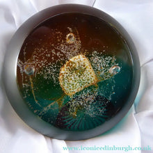 Load image into Gallery viewer, SCOTTISH PAPERWEIGHTS. PAIR of Boxed Vintage Caithness Paperweights. Alpha and Omega. LIMITED EDITION of 150
