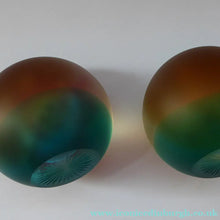 Load image into Gallery viewer, SCOTTISH PAPERWEIGHTS. PAIR of Boxed Vintage Caithness Paperweights. Alpha and Omega. LIMITED EDITION of 150
