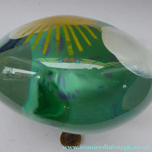 Load image into Gallery viewer, Caithness Glass Paperweight. FANTASY ISLAND: (Sailing By) Designed by Sarah Peterson
