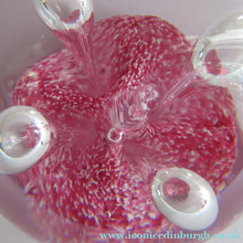 Load image into Gallery viewer, SCOTTISH PAPERWEIGHT: Vintage Caithness Paperweight: MOONFLOWER by Colin Terris. Pink Version

