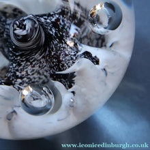 Load image into Gallery viewer, SCOTTISH PAPERWEIGHT: Vintage Caithness Paperweight: MOONFLOWER by Colin Terris. White Version
