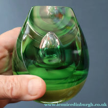 Load image into Gallery viewer, SCOTTISH PAPERWEIGHT: Vintage 1990s Caithness Paperweight: ORGANIC (Green)
