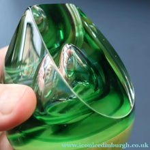 Load image into Gallery viewer, SCOTTISH PAPERWEIGHT: Vintage 1990s Caithness Paperweight: ORGANIC (Green)
