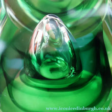 Load image into Gallery viewer, SCOTTISH PAPERWEIGHT: Vintage 1990s Caithness Paperweight: ORGANIC (Green)
