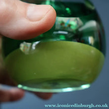 Load image into Gallery viewer, SCOTTISH PAPERWEIGHT: Vintage 1990s Caithness Paperweight: ORGANIC (Green) - Scottish Paperweight

