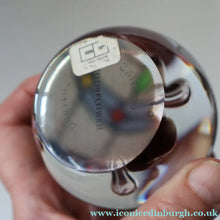 Load image into Gallery viewer, SCOTTISH PAPERWEIGHT: Vintage Caithness Paperweight: MOONFLOWER by Colin Terris. Red Version 
