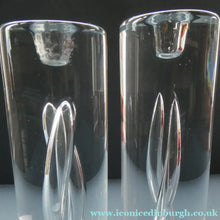 Load image into Gallery viewer, 1990s Large Timo Sarpaneva Chunky Clear Glass "JANUS" Candlestick for Iittala

