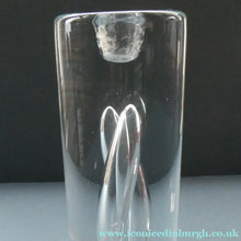 Load image into Gallery viewer, 1990s Large Timo Sarpaneva Chunky Clear Glass "JANUS" Candlestick for Iittala
