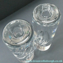 Load image into Gallery viewer, 1990s Large Timo Sarpaneva Chunky Clear Glass "JANUS" Candlestick for Iittala
