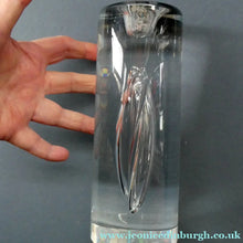 Load image into Gallery viewer, 1990s Large Timo Sarpaneva Chunky Clear Glass "JANUS" Candlestick for Iittala
