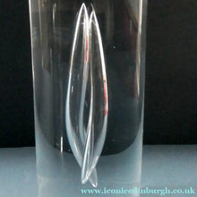 Load image into Gallery viewer, 1990s Large Timo Sarpaneva Chunky Clear Glass "JANUS" Candlestick for Iittala
