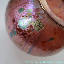 Load image into Gallery viewer, LARGE 1990s Isle of Wight Pink AZURENE Globular Studio Glass with Paper Label

