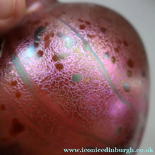 Load image into Gallery viewer, LARGE 1990s Isle of Wight Pink AZURENE Globular Studio Glass with Paper Label
