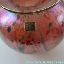 Load image into Gallery viewer, LARGE 1990s Isle of Wight Pink AZURENE Globular Studio Glass with Paper Label
