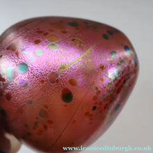 Load image into Gallery viewer, LARGE 1990s Isle of Wight Pink AZURENE Globular Studio Glass with Paper Label
