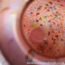 Load image into Gallery viewer, LARGE 1990s Isle of Wight Pink AZURENE Globular Studio Glass with Paper Label
