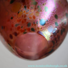 Load image into Gallery viewer, LARGE 1990s Isle of Wight Pink AZURENE Globular Studio Glass with Paper Label
