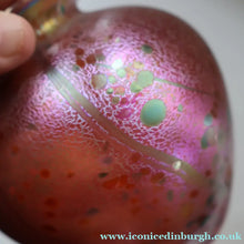 Load image into Gallery viewer, LARGE 1990s Isle of Wight Pink AZURENE Globular Studio Glass with Paper Label
