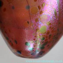 Load image into Gallery viewer, LARGE 1990s Isle of Wight Pink AZURENE Globular Studio Glass with Paper Label
