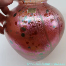 Load image into Gallery viewer, LARGE 1990s Isle of Wight Pink AZURENE Globular Studio Glass with Paper Label
