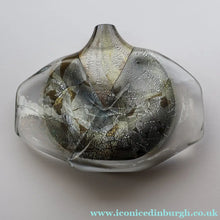 Load image into Gallery viewer, VERY LARGE 1990s Isle of Wight Studio ‘Azurene’ Fish Vase with Original Label (Timothy Harris; c 2009)


