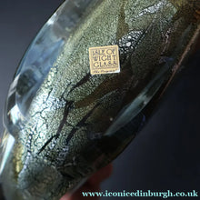 Load image into Gallery viewer, VERY LARGE 1990s Isle of Wight Studio ‘Azurene’ Fish Vase with Original Label (Timothy Harris; c 2009)

