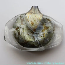 Load image into Gallery viewer, VERY LARGE 1990s Isle of Wight Studio ‘Azurene’ Fish Vase with Original Label (Timothy Harris; c 2009)

