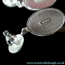 Load image into Gallery viewer, Vintage OLA GORIE Silver Brooch: MACHAIR Brooch with Matching Pierced Earrings. In Original Box

