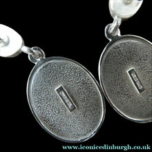 Load image into Gallery viewer, intage OLA GORIE Silver Brooch: MACHAIR Brooch with Matching Pierced Earrings. In Original Box
