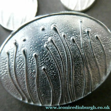 Load image into Gallery viewer, Vintage OLA GORIE Silver Brooch: MACHAIR Brooch with Matching Pierced Earrings. In Original Box
