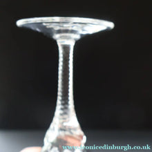 Load image into Gallery viewer, 1990s Pair of Concorde Long Stemmed Wine Glasses. Flights of Fantasy Commemorative Souvenir - Advertising Item
