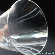 Load image into Gallery viewer, 1990s Pair of Concorde Long Stemmed Wine Glasses. Flights of Fantasy Commemorative Souvenir - Advertising Item
