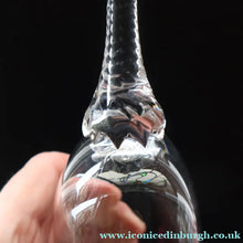 Load image into Gallery viewer, 1990s Pair of Concorde Long Stemmed Wine Glasses. Flights of Fantasy Commemorative Souvenir - Advertising Item

