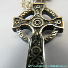 Load image into Gallery viewer, Vintage 1990s Hallmarked Silver Iona Cross Pendant
