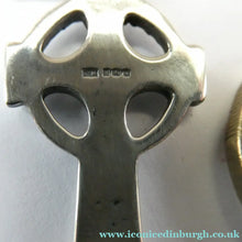 Load image into Gallery viewer, Vintage 1990s Hallmarked Silver Iona Cross Pendant
