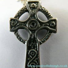 Load image into Gallery viewer, Vintage 1990s Hallmarked Silver Iona Cross Pendant
