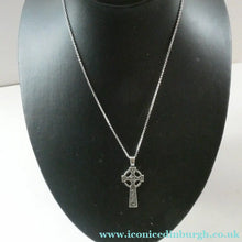 Load image into Gallery viewer, Vintage 1990s Hallmarked Silver Iona Cross Pendant
