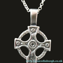 Load image into Gallery viewer, Vintage 1990s Hallmarked Silver Iona Cross Pendant
