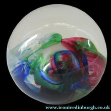 Load image into Gallery viewer, 1990s Scottish Selkirk Glass Paperweight Original Sticker
