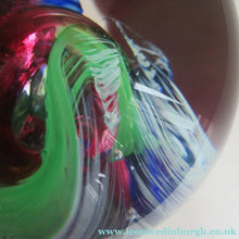 Load image into Gallery viewer, 1990s Scottish Selkirk Glass Paperweight Original Sticker
