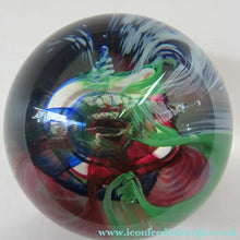 Load image into Gallery viewer, 1990s Scottish Selkirk Glass Paperweight Original Sticker

