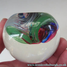 Load image into Gallery viewer, 1990s Scottish Selkirk Glass Paperweight Original Sticker
