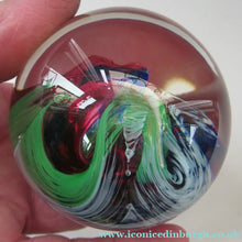 Load image into Gallery viewer, 1990s Scottish Selkirk Glass Paperweight Original Sticker
