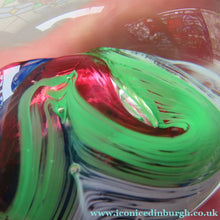 Load image into Gallery viewer, 1990s Scottish Selkirk Glass Paperweight Original Sticker
