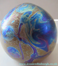 Load image into Gallery viewer, 1991 Siddy Langley Lustre British Studio Glass Paperweight
