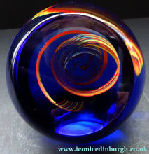 Load image into Gallery viewer, Fabulous LIMITED EDITION Scottish Caithness Glass Paperweight: Virtuoso by Alastair MacIntosh; 1991 - Paperweight
