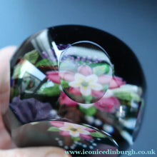 Load image into Gallery viewer, Vintage Limited Edition 1991 Caithness Paperweight WILD ROSE BOUQUET by William Manson
