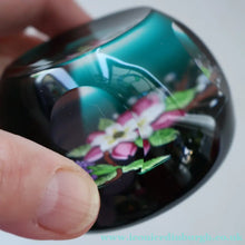 Load image into Gallery viewer, Vintage Limited Edition 1991 Caithness Paperweight WILD ROSE BOUQUET by William Manson
