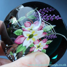 Load image into Gallery viewer, Vintage Limited Edition 1991 Caithness Paperweight WILD ROSE BOUQUET by William Manson

