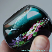 Load image into Gallery viewer, Vintage Limited Edition 1991 Caithness Paperweight WILD ROSE BOUQUET by William Manson
